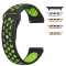 Curea silicon compatibila Apple Watch 9|8|7|6|5|4|3|2|1 Series, 49mm|45mm|44mm|42mm, Negru/Verde