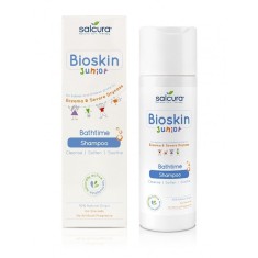 Sampon copii si bebelusi pentru scalp uscat cu eczeme si coji Bioskin Junior, 200ml, Salcura