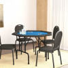 Masa de poker pliabila, 8 jucatori, albastru, 108x108x75 cm GartenMobel Dekor, vidaXL