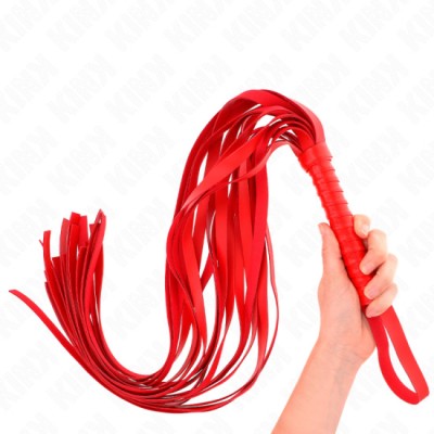 KINK - RED SHORT HANDLE LONG TAIL WHIP 70 CM foto