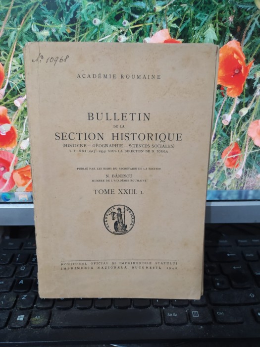 Bulletin de la Section Historique Tome XXIII. I., București 1942, 179