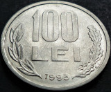 Moneda 100 LEI - ROMANIA, anul 1993 *cod 4496 - excelenta