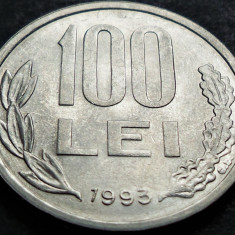 Moneda 100 LEI - ROMANIA, anul 1993 *cod 4496 - excelenta