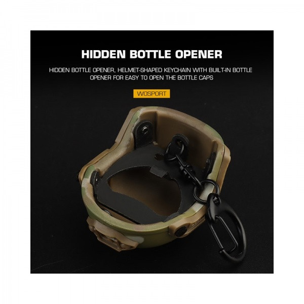 FAST Helmet Shape Bottle Opener Keychain - MC [Wosport]