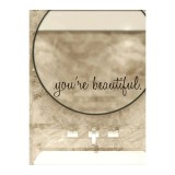Cumpara ieftin Sticker Perete Autocolant Scris 7x30cm "You're Beautiful"