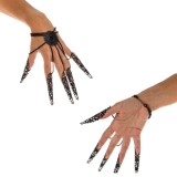 Accesoriu Deghizare Gothic, Mănușă Metalică, Lungime 19cm, Negru