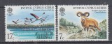 CIPRU CIPRU GREC 1986 FAUNA EUROPA CEPT CONSERVAREA NATURII SERIE MNH, Nestampilat