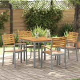 VidaXL Scaun pentru Grădină 4 pcs Maro 56 x 57 x 87cm