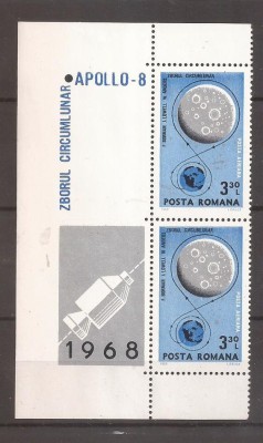 LP 692 Romania -1969 - Apollo 8, nestampilat foto