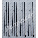 SET 4 Lansete 3,9 metri GOLD SHARK 2 din 3 bucati 75% carbon 3,5LBS INELE de 50