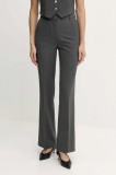 Morgan pantaloni culoarea gri, drept, high waist, PBOKA.F