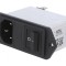 Conector Alimentare AC Soclu Tată 6A 250VAC C14