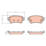 Placute frana Citroen Spacetourer, 04.2016-, Peugeot Traveller, 04.2016-, Toyota Proace Van (Mdz), 02.2016-, TRW