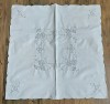 FATA DE MASA VINTAGE DIN BUMBAC BEJ CU MODEL BRODERIE MECANIZATA