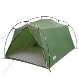 vidaXL Cort tunel Verde 2 persoane Poliester 185T cu acoperire PU 42018568