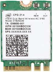 Modul Wi-fi Intel Dual Band AC 3160, 3160NGW