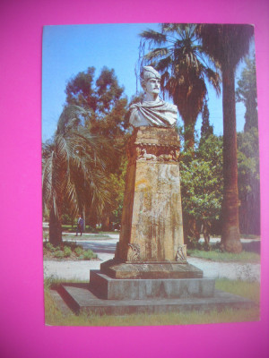 HOPCT 77119 STATUIA SHOTA RUSTAVELI-ABHAZIA-SUHUMI-GEORGIA/GRUZIA -NECIRCULATA foto