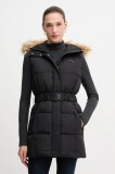Pepe Jeans vestă de puf culoarea negru, de iarna, PL4024335