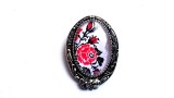 brose sticla cu model floral cu trandafiri 32244