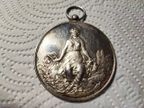 Medalie vintage argint franceza 1898
