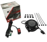 Kit ventilator cu buton on off si sistem montare universal pentru toate tipurile de motociclete