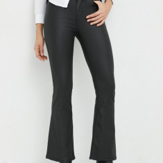 Pepe Jeans pantaloni Dion Flare femei, culoarea negru, evazati, high waist