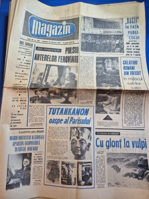 ziarul magazin 18 februarie 1967 - filmul dacii la cinematrograf, ziua ceferistilor ,ionut pantaru bob foto
