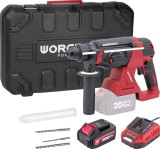 Ciocan rotopercutor Worcraft 20V ShareSYS SDS+ 3J cu acumulator si valiza