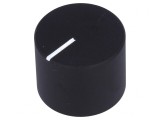 Buton rotativ negru cu indicator aluminiu 6mm