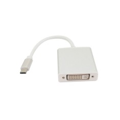 Adaptor tip C 3.1 la DVI, 15 cm, pentru laptop, Macbook, iMac, alb