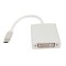 Adaptor tip C 3.1 la DVI, 15 cm, pentru laptop, Macbook, iMac, alb