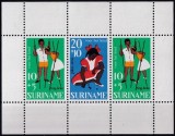 Suriname 1967 - Copii, jocuri, bloc neuzat