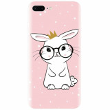 Husa silicon pentru Apple Iphone 8 Plus, Cute Rabbit