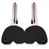 Husa Cheie Moto Silicon Kwmobile Negru pt. Piaggio Vespa LX/LXV 4T/IE Protectie Telecomanda