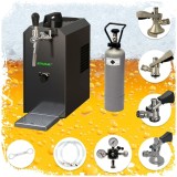 Sistem complet dozator bere STREAM 50 ladă de bere, răcitor de flux 1 linie de răcire uscată, Cuplă butoi bere: Set toate cuple butoi bere