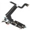 Banda cu Conector Incarcare - Microfon Apple iPhone 14 Pro Max, Negru