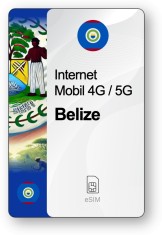 eSIM Internet Belize, valabil 7 zile, trafic 1 GB, Standard foto