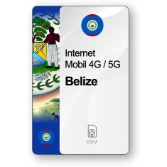 eSIM Internet Belize, valabil 7 zile, trafic 1 GB, Standard
