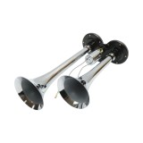 Claxon auto cu 2 trompete 12/24V pentru compresor de aer