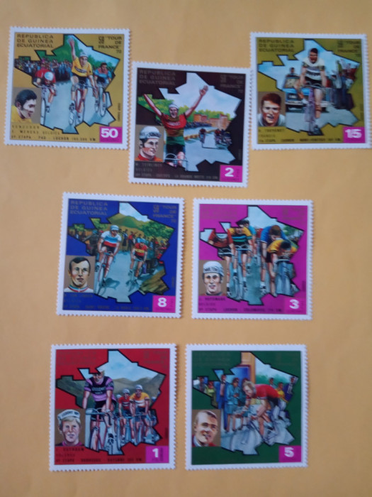 GUINEA ECUATORIALĂ, TOUR DE FRANCE - SERIE COMPLETĂ MNH