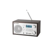 Radio AM/FM, Bluetooth, BLOW RA2 11268, display LCD, port USB, port SD, ceas cu alarma, gri cu maro