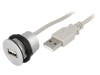 Soclu USB 22mm IP20 Argintiu