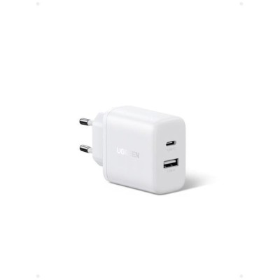 INCARCATOR retea Ugreen &amp;quot;X227&amp;quot; Quick Charge 20W, 1 x USB, 1 x USB Tpe-C, alb &amp;quot;45310&amp;quot; (timbru verde 0.18 lei) - 6941876243105 foto