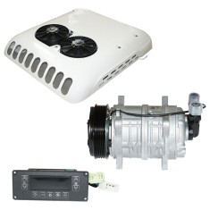 Clima Stationara AC compresor pentru bus 12V 10KW, 3800mc3 H, 1010x975x180mm