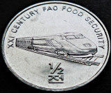 Moneda FAO 1/2 CHON - COREEA de NORD, anul 2002 * cod 1000 - UNC DIN FASIC!