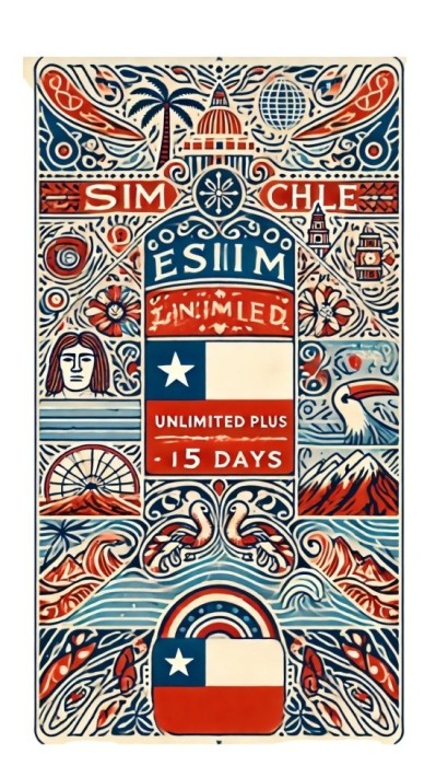eSIM Chile, Unlimited Plus, 15 Days