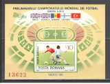 Romania.1985 Preliminarii C.M. de fotbal MEXIC-Bl. nedantelat DR.478, Nestampilat