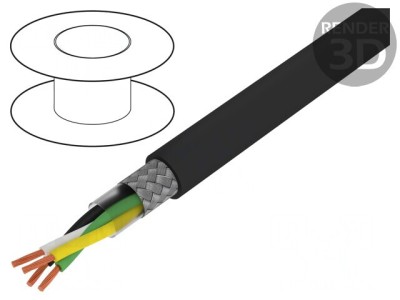Cablu Ecranat 2x2x0,5mm2 Cupru Cositorit foto