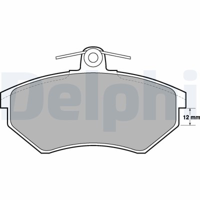 DELPHI LP778 set placute frana,frana disc foto