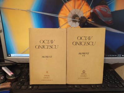 Octav Onicescu, Memorii, vol 1-2, București 1982-1984, 119 foto